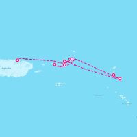 SeaDream II January 18, 2025 itinerary map