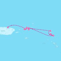 SeaDream II February 22, 2025 itinerary map