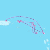 SeaDream II March 8, 2025 itinerary map