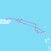 SeaDream II March 22, 2025 itinerary map