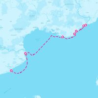 SeaDream II September 6, 2025 itinerary map