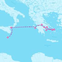 SeaDream II October 5, 2025 itinerary map
