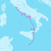 SeaDream II October 12, 2025 itinerary map