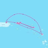 SeaDream II December 7, 2025 itinerary map