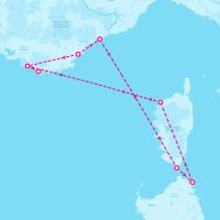 SeaDream II October 3, 2026 itinerary map