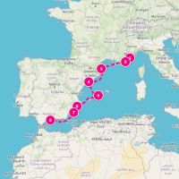 SeaDream II October 10, 2026 itinerary map