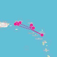 SeaDream II January 3, 2027 itinerary map