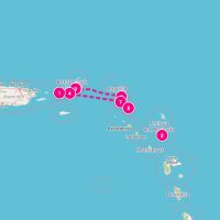 SeaDream II January 24, 2027 itinerary map