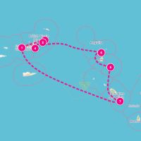 SeaDream II January 31, 2027 itinerary map