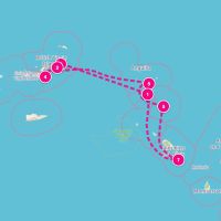 SeaDream II February 7, 2027 itinerary map