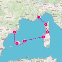 SeaDream II October 17, 2027 itinerary map