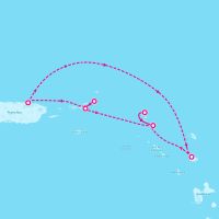 SeaDream II November 7, 2027 itinerary map