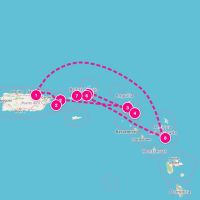 SeaDream II December 19, 2027 itinerary map