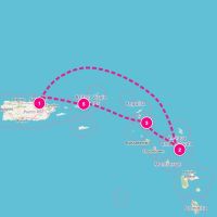 SeaDream II January 3, 2028 itinerary map