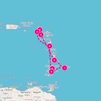 SeaDream II February 23, 2028 itinerary map