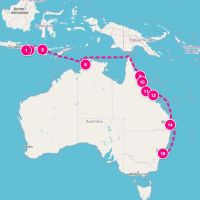 Seven Seas Explorer December 3, 2026 itinerary map