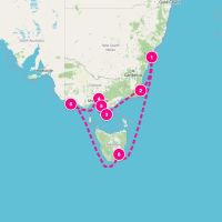 Seven Seas Explorer December 19, 2026 itinerary map