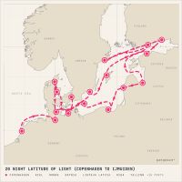 Seven Seas Mariner June 10, 2027 itinerary map