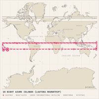 Seven Seas Navigator August 15, 2027 itinerary map