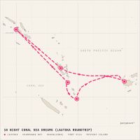 Seven Seas Navigator August 25, 2027 itinerary map