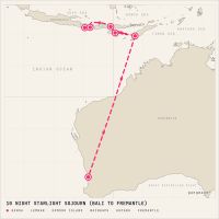 Seven Seas Navigator October 4, 2027 itinerary map