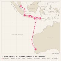 Seven Seas Navigator October 14, 2027 itinerary map