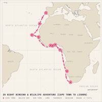 Seven Seas Navigator November 20, 2027 itinerary map
