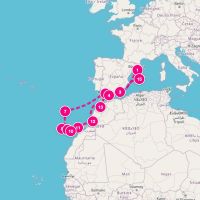 Seven Seas Voyager April 3, 2027 itinerary map