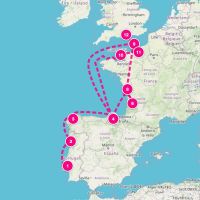 Seven Seas Voyager April 29, 2027 itinerary map