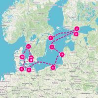 Seven Seas Voyager June 2, 2027 itinerary map