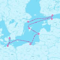 Seven Seas Voyager July 26, 2027 itinerary map