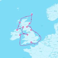 Seven Seas Voyager September 2, 2027 itinerary map