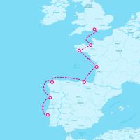 Sirena June 23, 2026 itinerary map