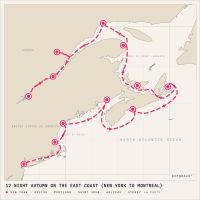 Sirena October 13, 2027 itinerary map