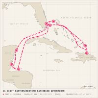 Star Princess October 24, 2026 itinerary map