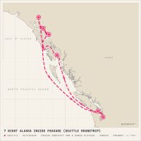 Star Princess August 27, 2028 itinerary map