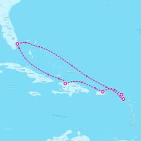Symphony of the Seas December 30, 2023 itinerary map