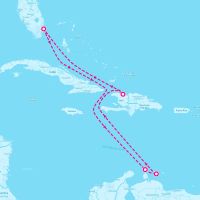 Symphony of the Seas January 13, 2024 itinerary map