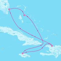 Symphony of the Seas February 4, 2024 itinerary map