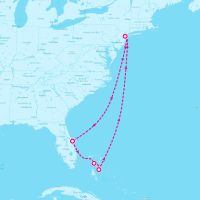 Symphony of the Seas May 23, 2025 itinerary map