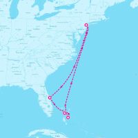 Symphony of the Seas August 17, 2025 itinerary map