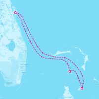 Utopia of the Seas January 27, 2025 itinerary map
