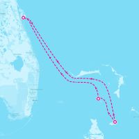 Utopia of the Seas December 15, 2025 itinerary map