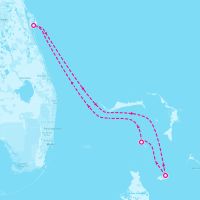 Utopia of the Seas February 23, 2026 itinerary map