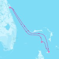 Utopia of the Seas May 18, 2026 itinerary map