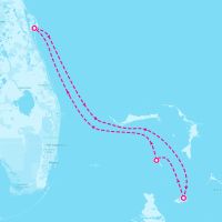 Utopia of the Seas May 25, 2026 itinerary map