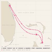 Utopia of the Seas May 28, 2027 itinerary map