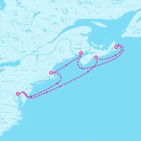Vision of the Seas September 11, 2025 itinerary map