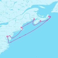 Vision of the Seas September 25, 2025 itinerary map