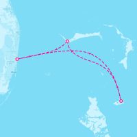 Vision of the Seas December 4, 2026 itinerary map